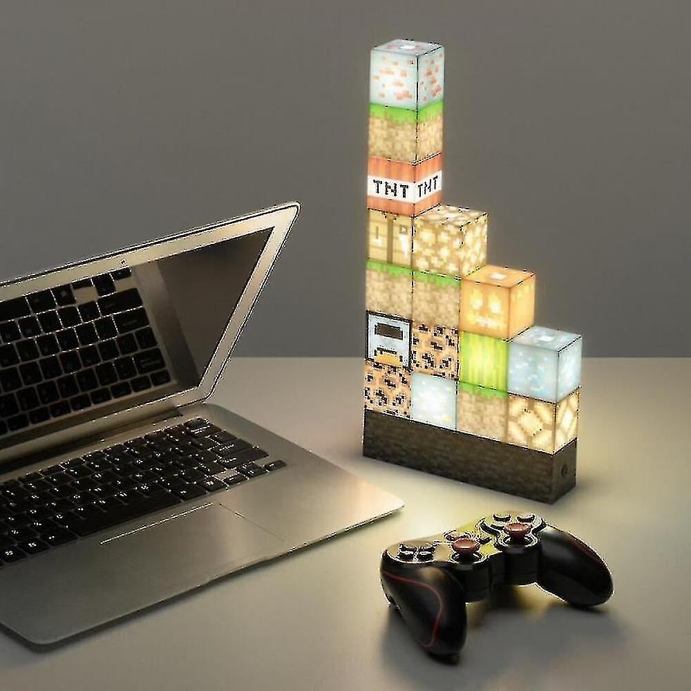 Block Building Light Diy Toy Gift Desktop Decoration Bedroom Night Lamp