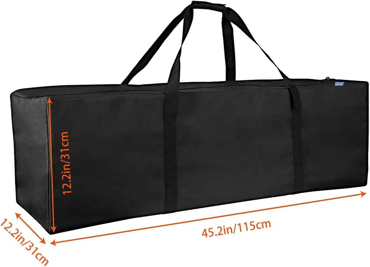 custom polyester oxford fabric foldable storage bag stent pole carrying bag for tent camping peg carry