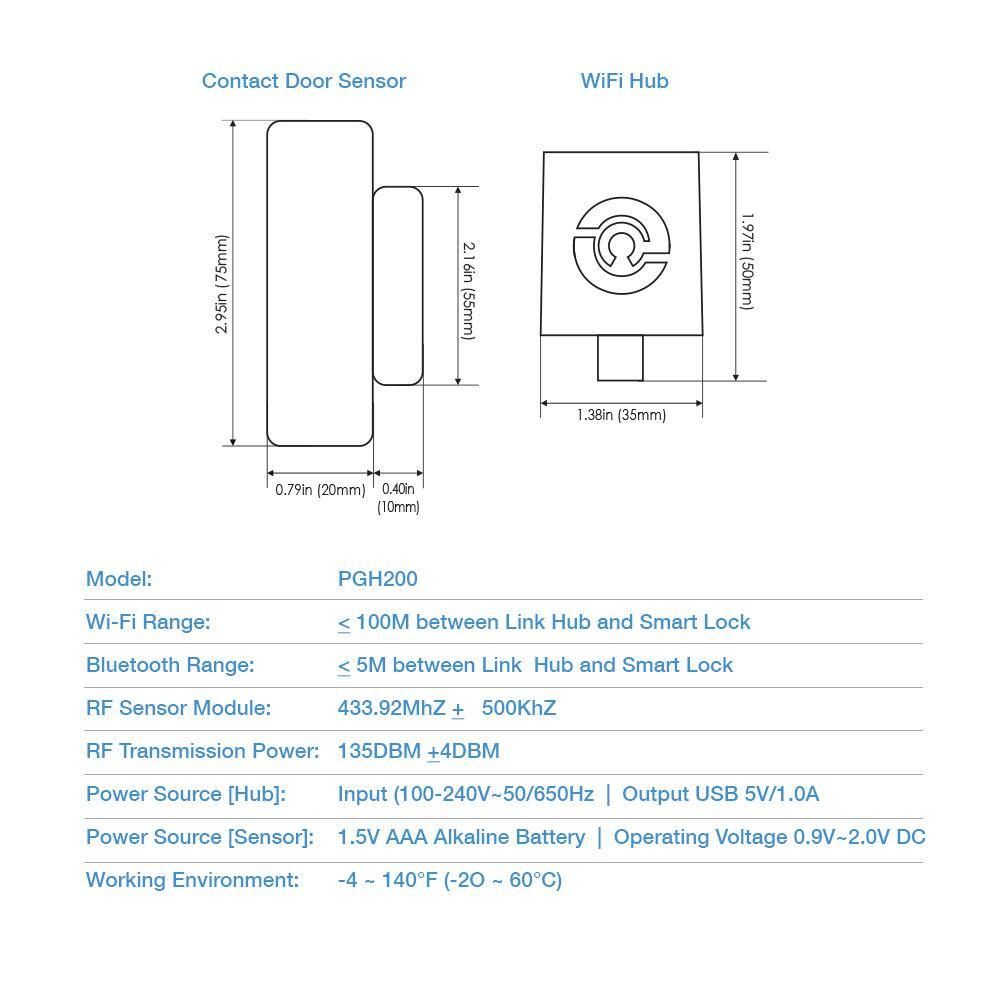 Lockly LINK (Wi-Fi Adapter) for Deadbolts and Latches PGH200