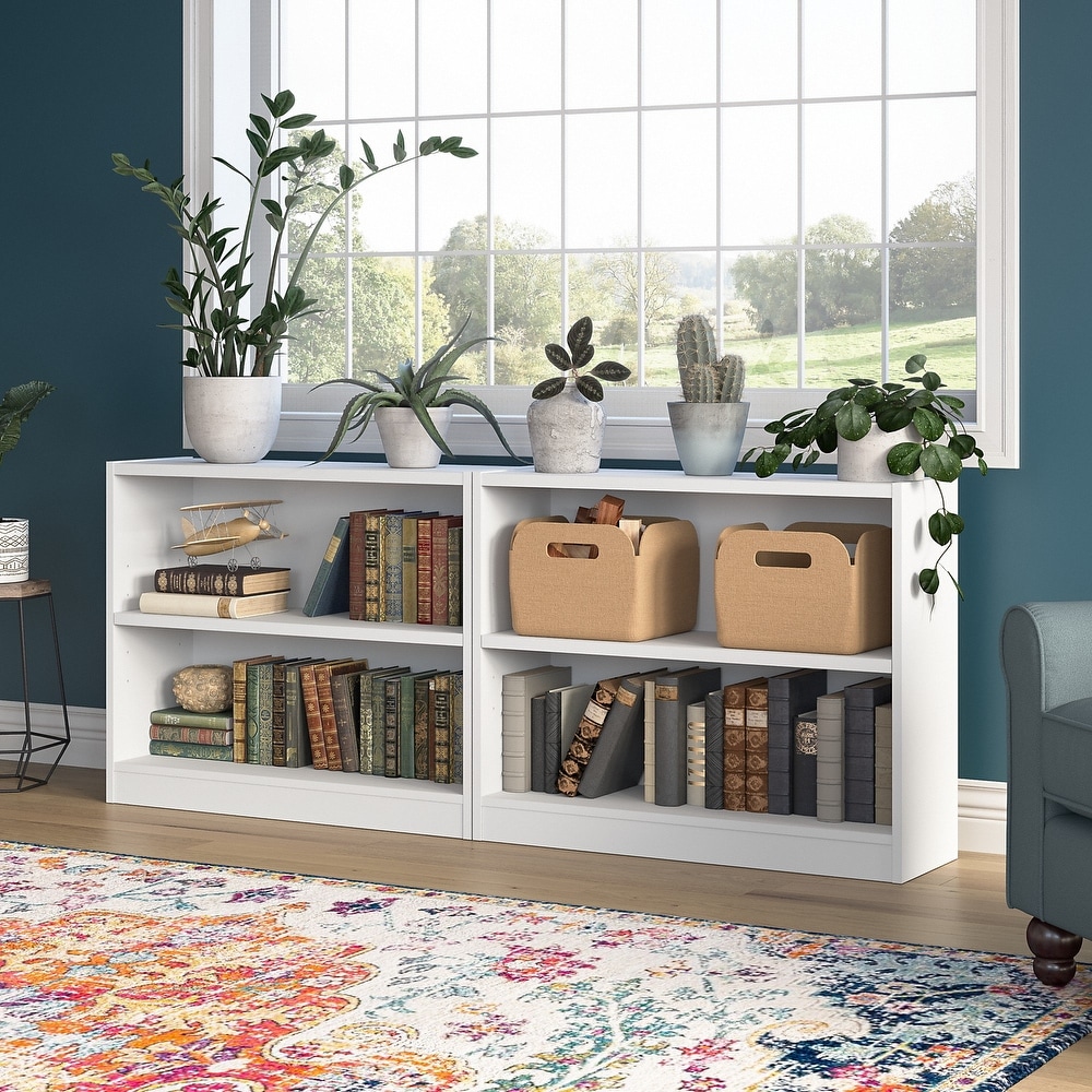 Universal 2 Shelf Bookcase Set of 2 by Bush Furniture   36.97\