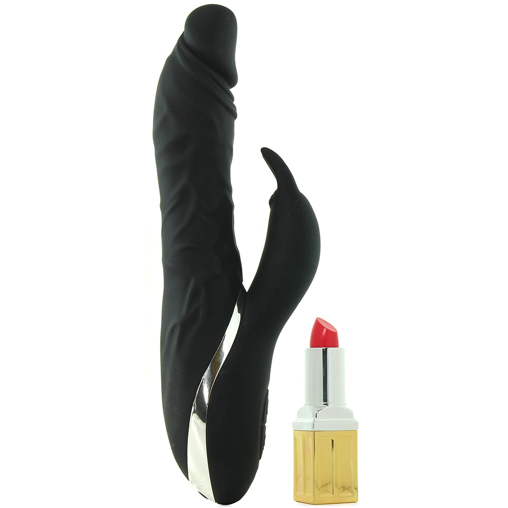 Surenda Silicone Rabbit Lover Vibe in Black