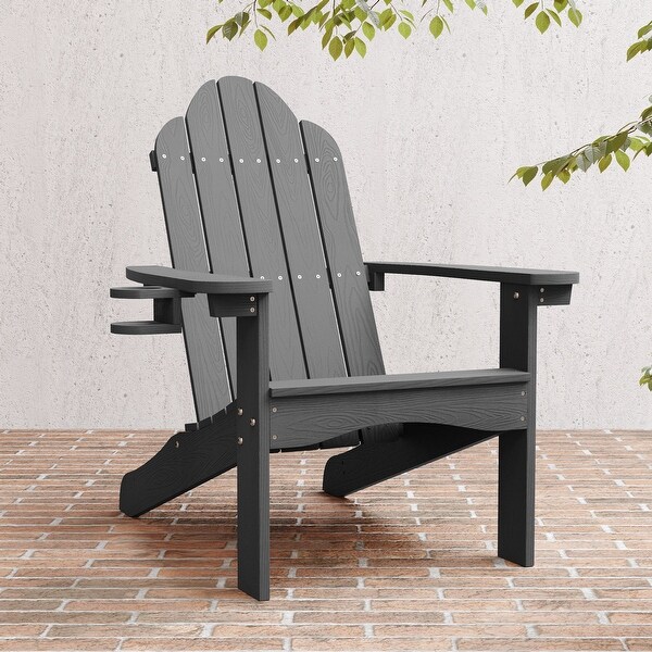 LUE BONA Plastic Poly Weather Resistant Outdoor Patio Adirondack Chair 1Pack