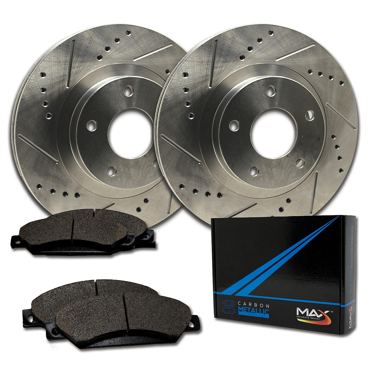 Max Brakes Rear Brake Kit Fits: 1998 - 2002 Chevy Camaro | Pontiac Firebird