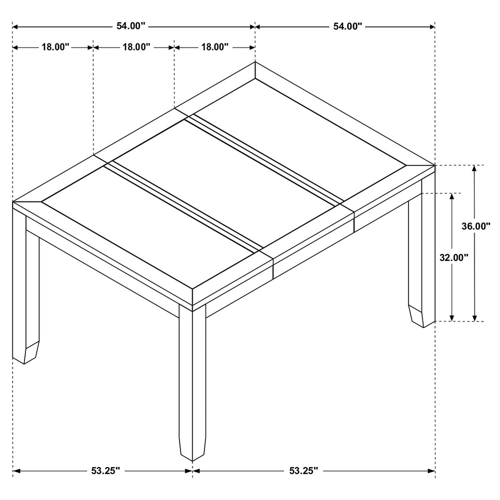 Coaster Furniture Elodie Counter Height Dining Table with Extension Leaf Grey and Black   36.25''   54.25'' x 54.25'' x 36.50''