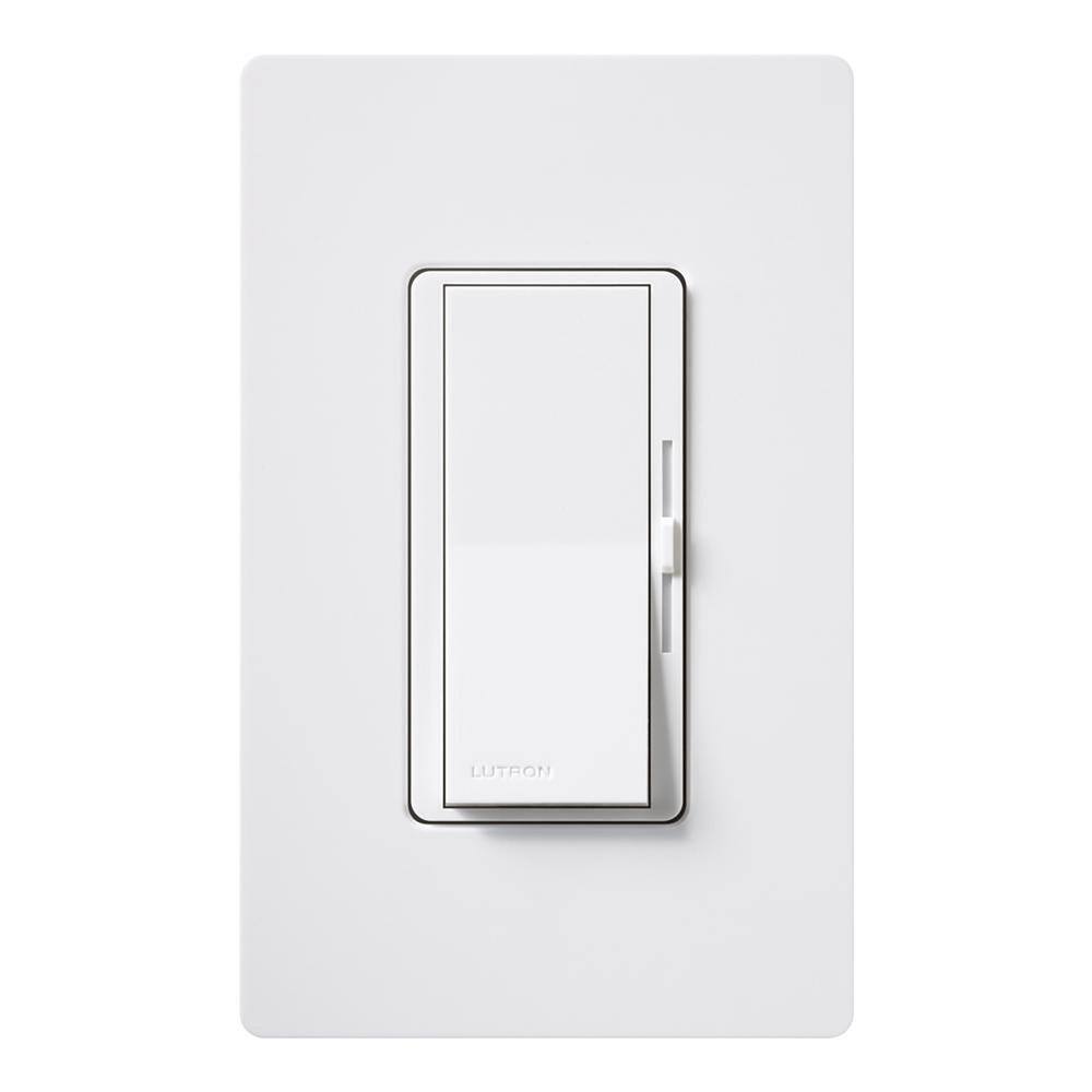 Lutron Diva LED+ Dimmer Switch for Dimmable LED and Incandescent Bulbs 150-WattSingle-Pole or 3-Way White (DVCL-2PKR-WH) DVCL-2PKR-WH