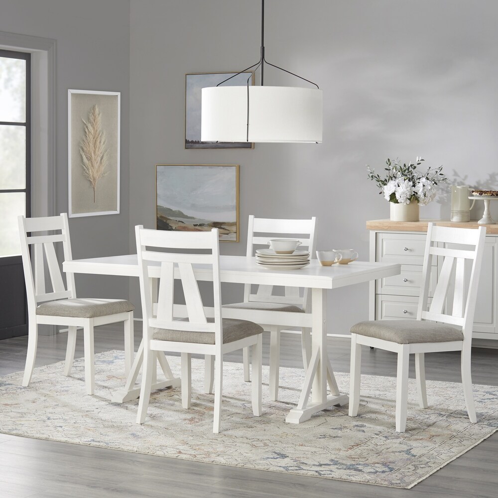 Lifestorey Miller 7 piece Modern Farmhouse Dining Set