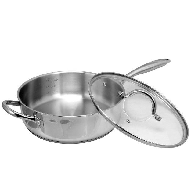 Oster Cuisine Saunders 4 2 Quart Saut Pan With Lid