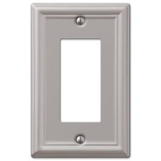 Hampton Bay Ascher 2 Gang Toggle and 1 Gang Rocker Steel Wall Plate Combo Pack - Brushed Nickel 149TTBNHB-RBNHB