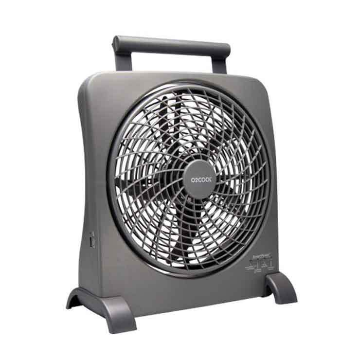 O2Cool 10 inch Portable Smart Power Fan w