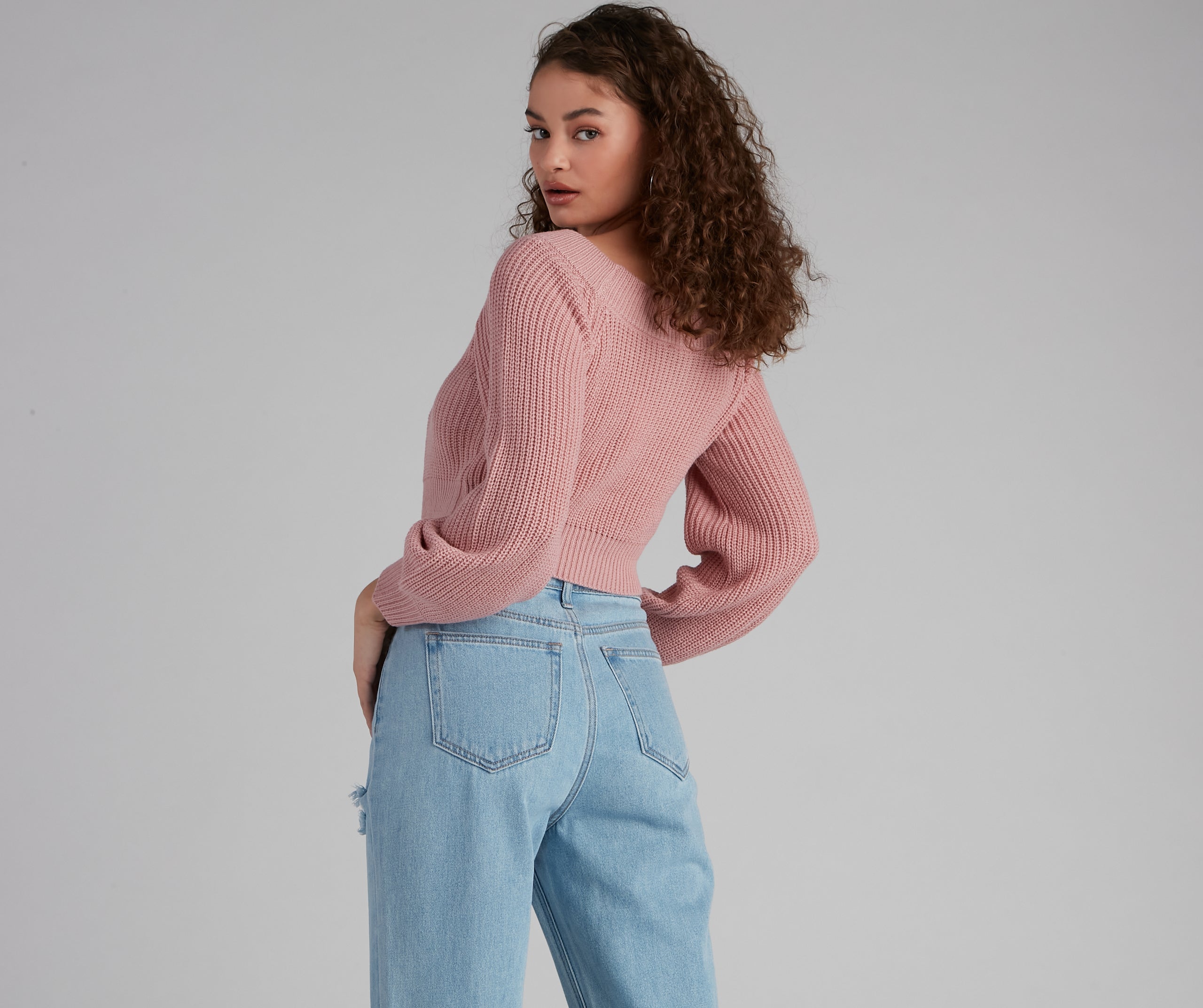 Stay Cute Off-the-Shoulder Sweater