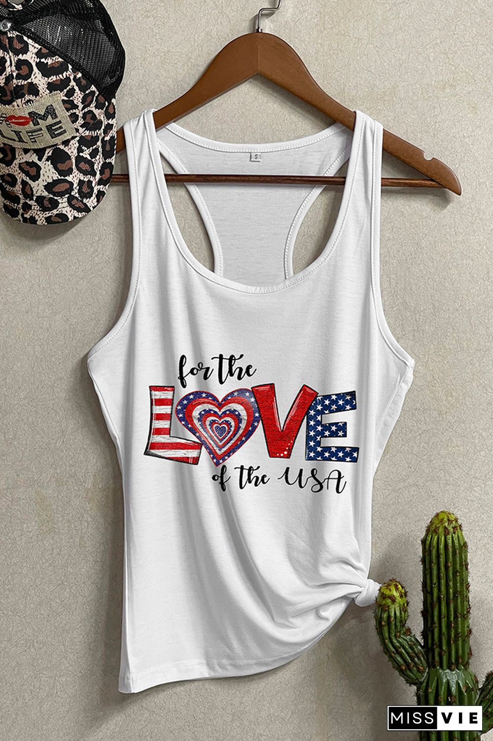 For the love of the Usa Tank Top