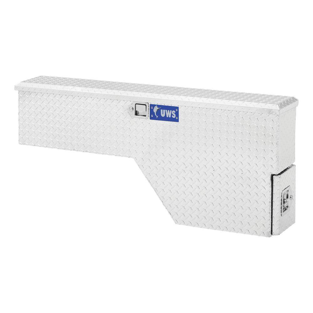 UWS 48 in. Bright Aluminum Driver-Side Truck Fender Tool Box (Heavy Packaging) FW-48-DS-D