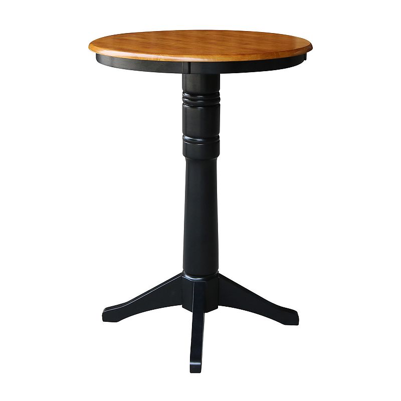 International Concepts Round-Top Pedestal Table