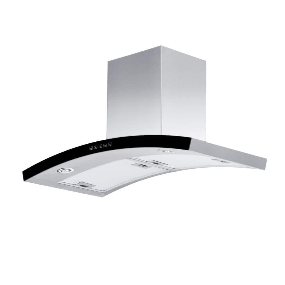 ZLINE Kitchen and Bath 36  Wall Mount Range Hood with Light in Stainless Steel