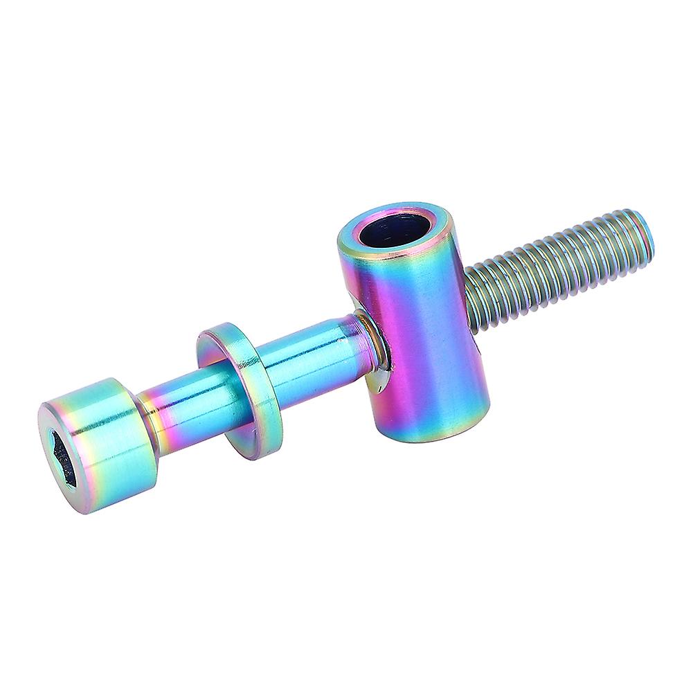 M5x30/35/40mm Titanium Alloy Bicycle Seatpost Bolt Round Head Screw (rainbow M5x40)