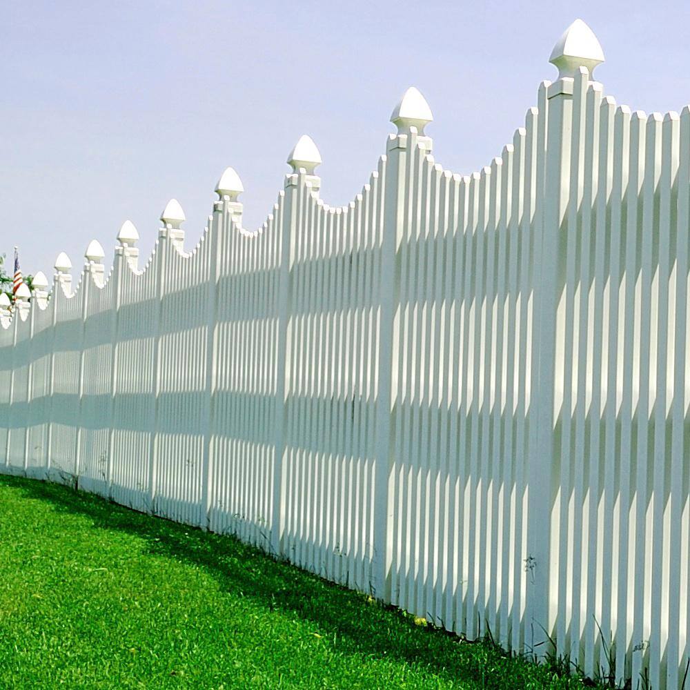 Fence Armor 6 in. L x 14 ft. H x 12 in. D White Demi Fence Post Guard for Wood or Vinyl FA6x6VDWMB