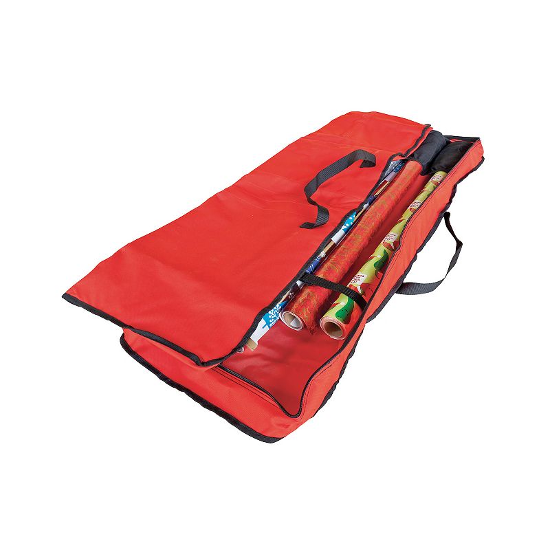 Zip-Up Wrapping Paper Christmas Storage Organizer Bag