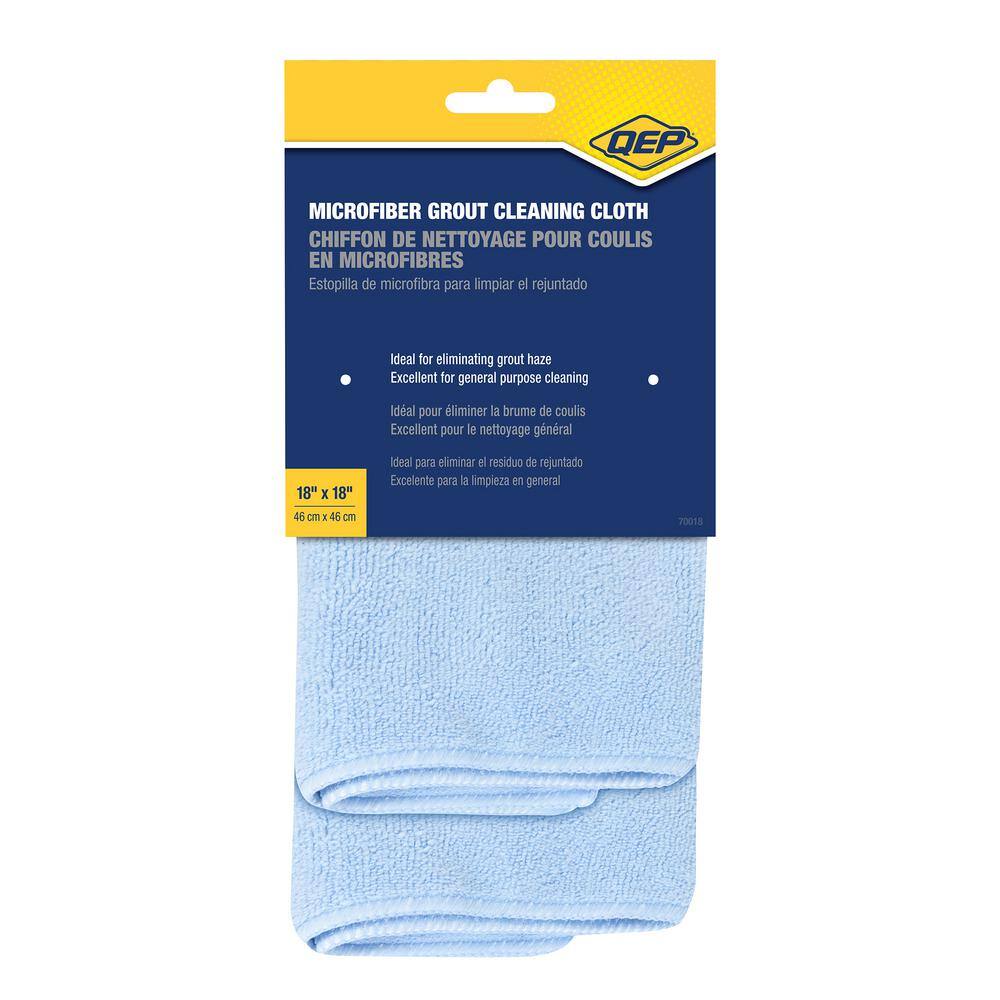 QEP 18 in. x 18 in. Microfiber Grouting Cleaning and Polishing Cloth for Multi-Surface Use 70018