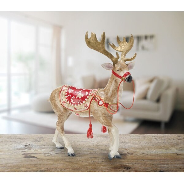 Fitz and Floyd Town and Country 15In Deer Figurine