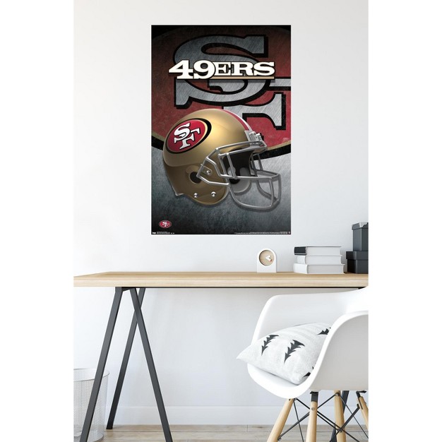 Trends International Nfl San Francisco 49ers Helmet 15 Unframed Wall Poster Prints