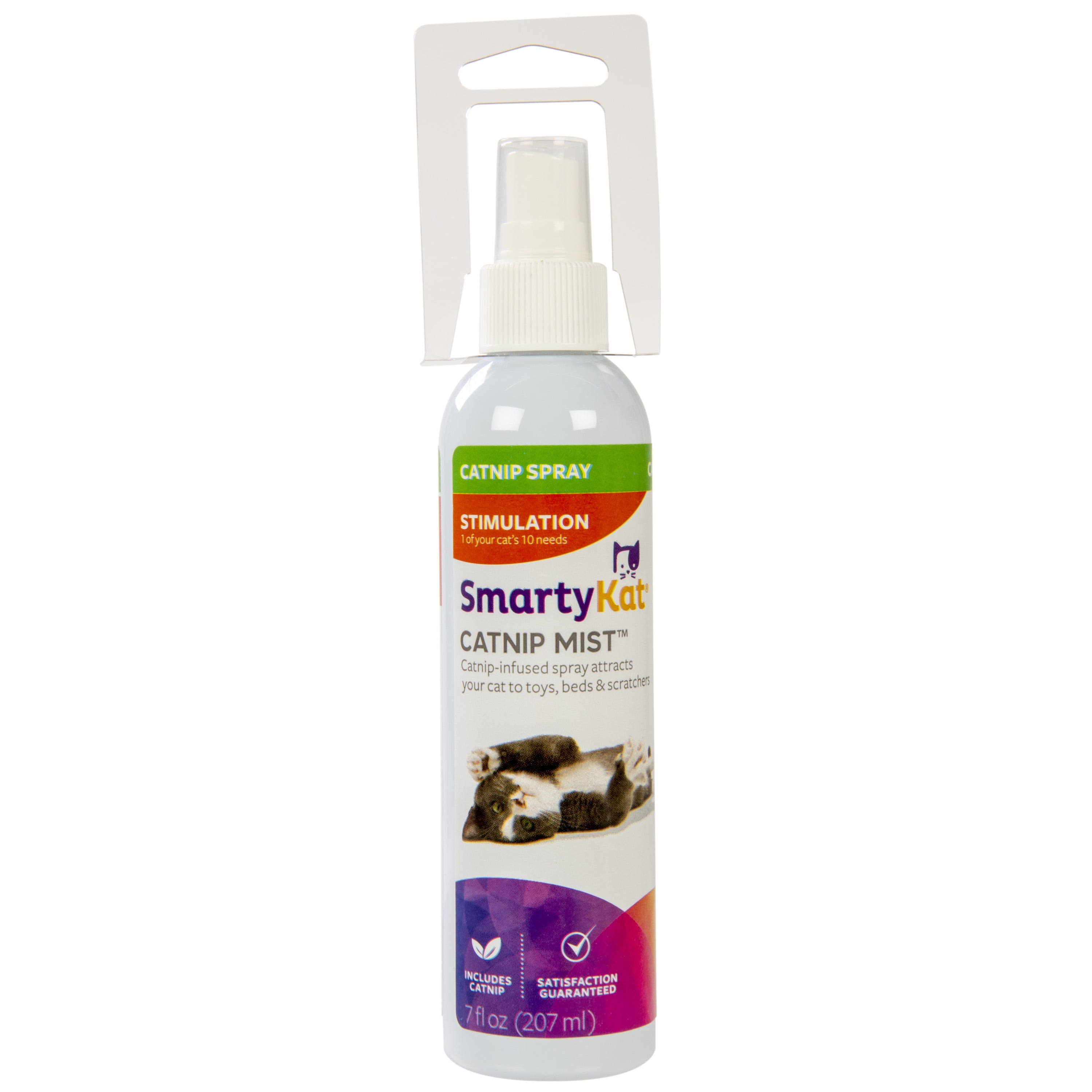 SmartyKat Catnip Mist Pure and Potent Catnip-Infused Liquid Catnip Spray For Cats， 7 oz