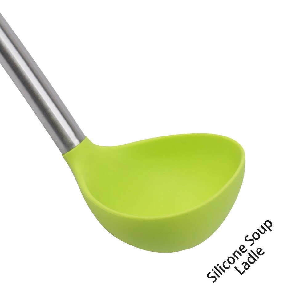 Silicone Soup Ladle Spoon 12.4\