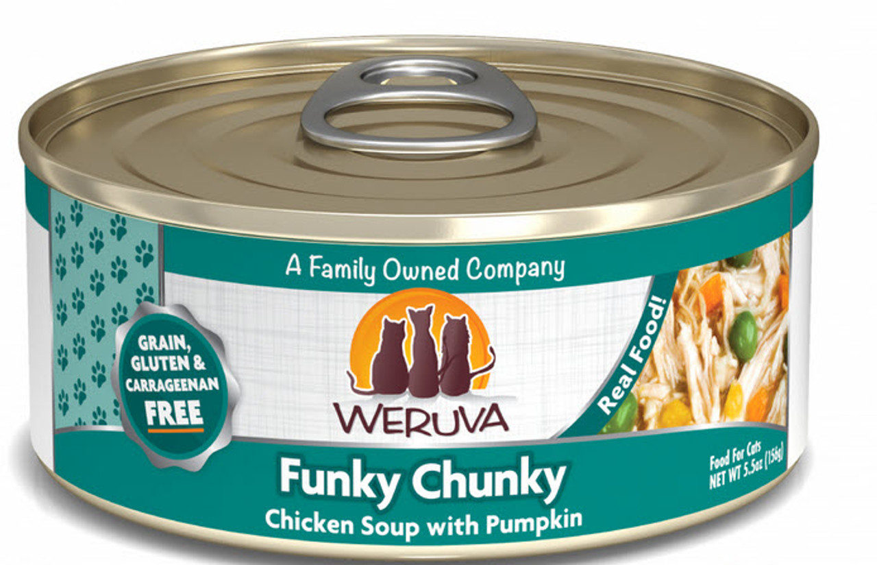 Weruva Funky Chunky Chicken Soup with Pumpkin Grain Free Canned Cat Food