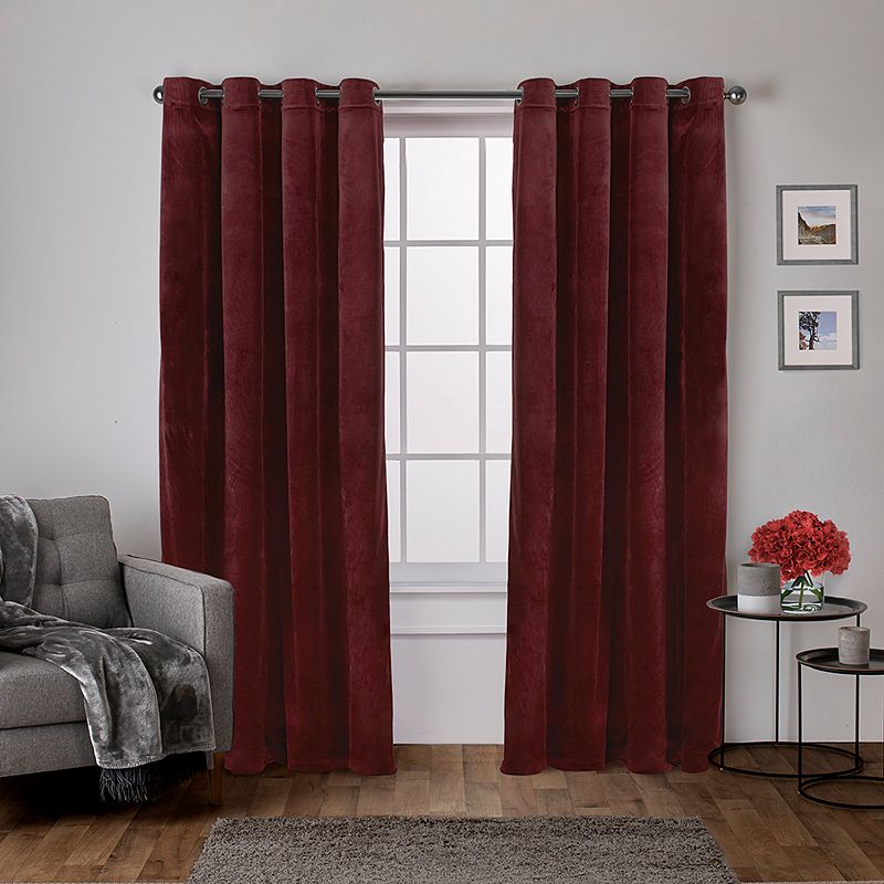 Exclusive Home 2-pack Velvet Heavyweight Window Curtains