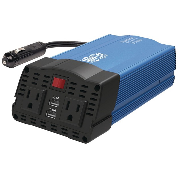 Tripp Lite 375 watt continuous Powerverter Ultracompact Car Inverter With Usb amp Battery Cables