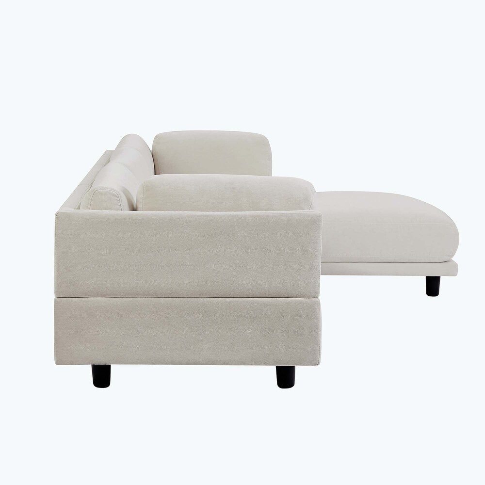 Upholstery Convertible Sectional Sofa L Shaped Couch with Reversible Chaise