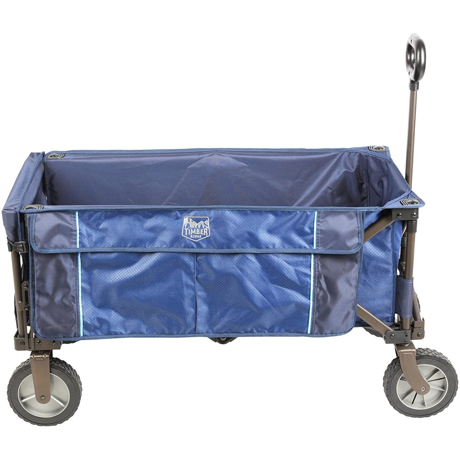 Timber Ridge Foldable Rolling Utility Tailgate Wagon Cart, Red