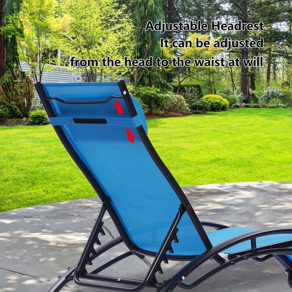 2 PCS Set Outdoor Lounge Chair