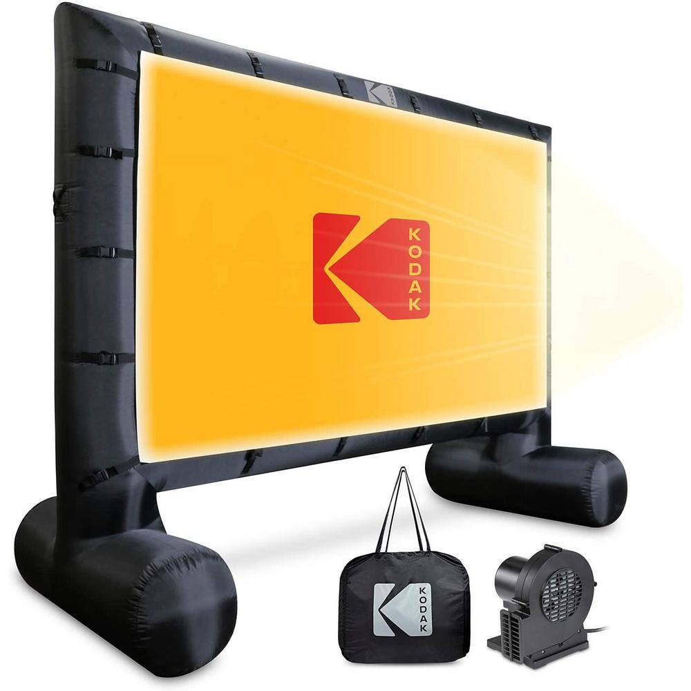 Kodak Inflatable Projector Screen 17 ft. Blow-Up Outdoor Movie Screen with Pump RODPJINSCR17