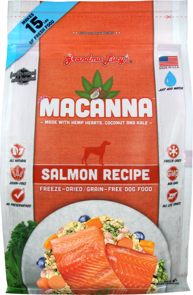 MACANNA Salmon Recipe Freeze-Dried Grain-Free Dog Food;