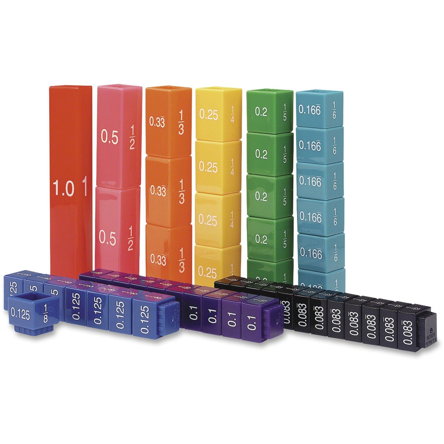 Fraction Tower Cubes Set by Learning Resources LRN2509