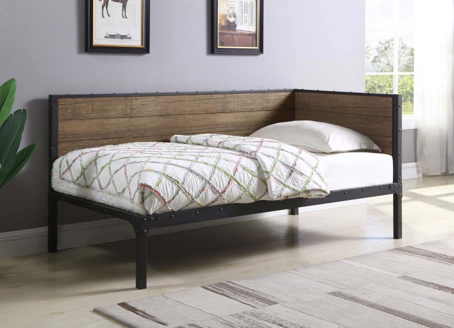 Getler Daybed Weathered Chestnut and Black-300836