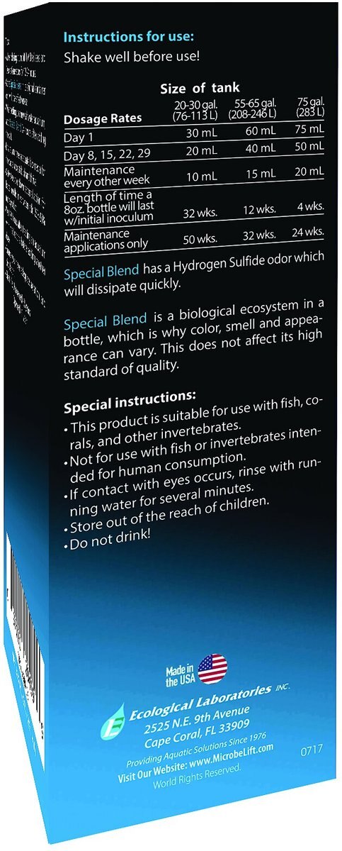 Microbe-Lift Special Blend Salt and Fresh Water Eco System in a Bottle