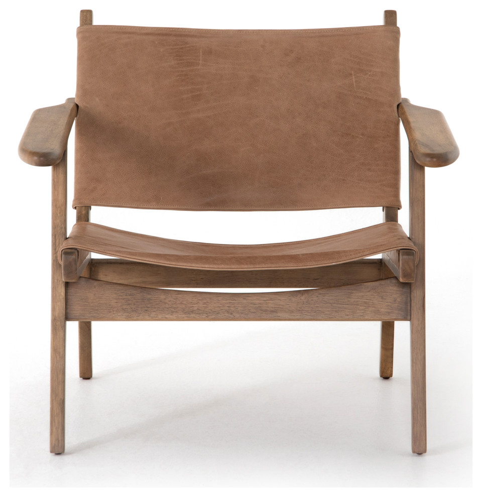 Rivers Sling Chair  Winchester Beige   Midcentury   Armchairs And Accent Chairs   by HedgeApple  Houzz