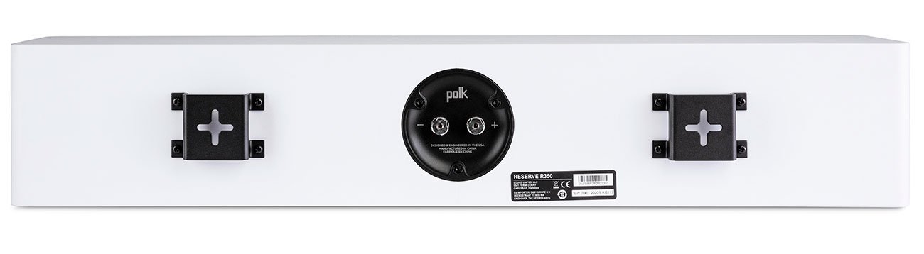 Polk Audio Reserve R350 White Slim Center Channel Speaker (L/C/R)