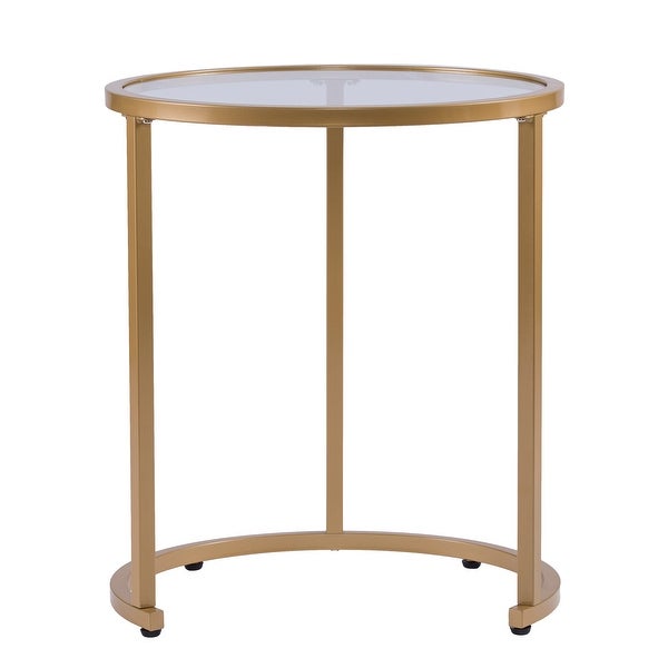 SEI Furniture Grant Gold Glam 2-piece Nesting Side Table Set