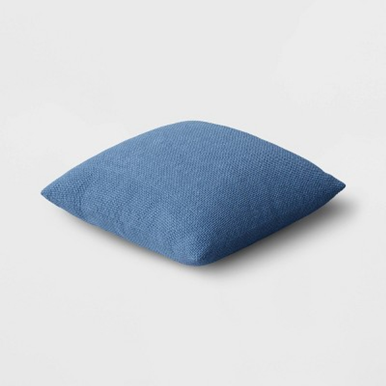 Oversized Basketweave Heathered Square Throw Pillow Blue - Threshold™