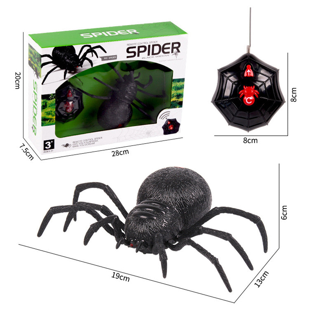 New Year's Deals!Remote Control Spider Scary Wolf Spider Robot Realistic Novelty Prank Toys Gifts on Clearance