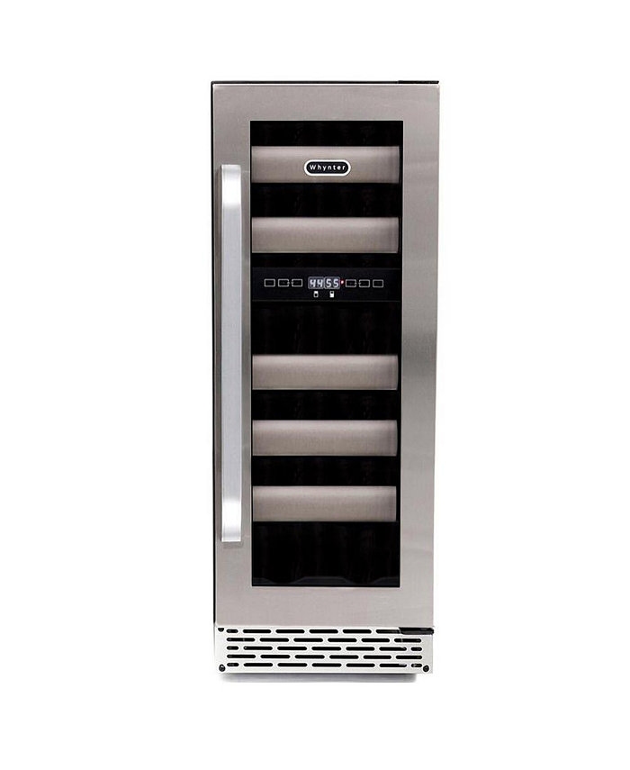 Whynter Elite 17 Bottle Stainless Steel Dual Zone Built-in Wine Refrigerator