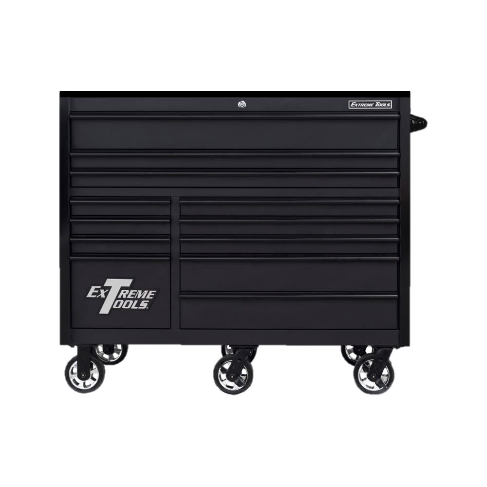 Extreme Tools 55 Matte Black Roller Cabinet with Black