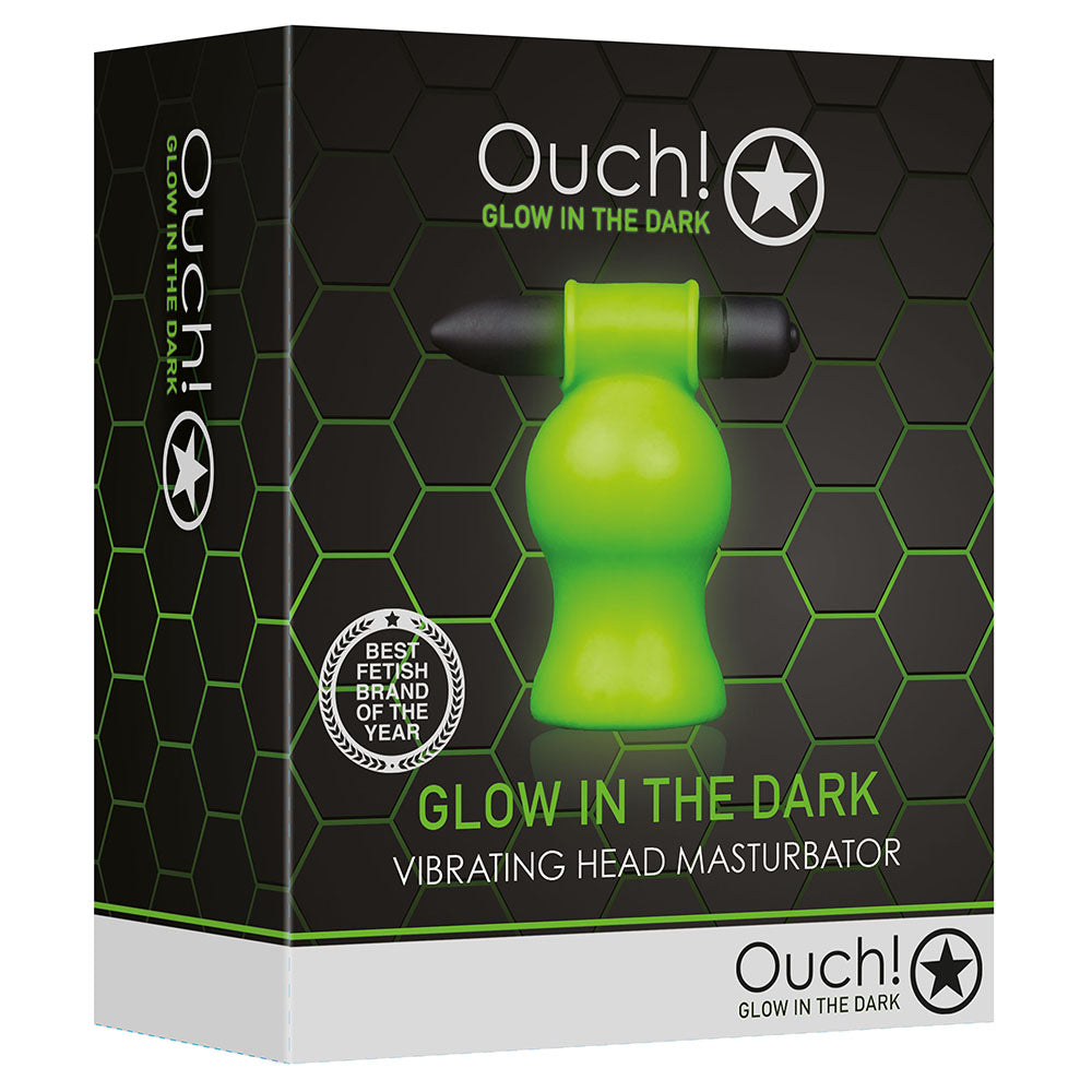 Ouch! Glow In The Dark Vibrating Head Masturbator