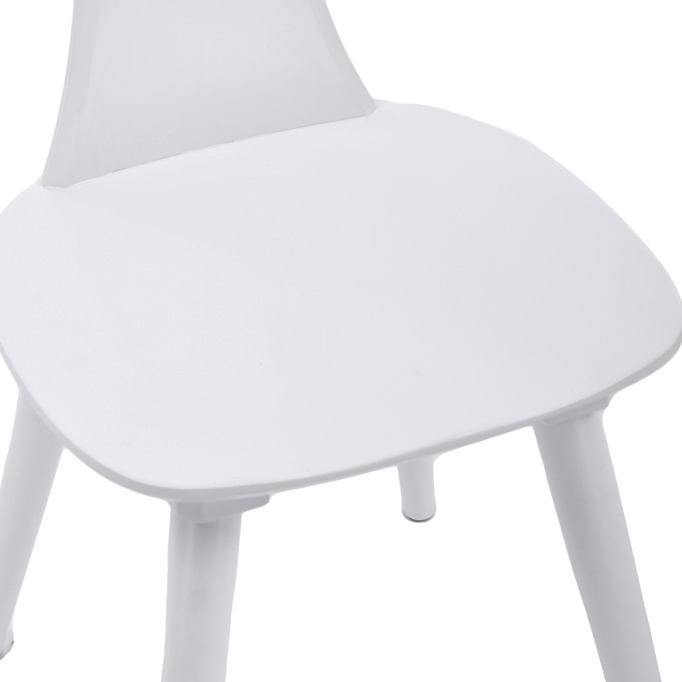 Set of 2 Curved Slat Back Wooden Dining Chairs  Counter Chairs   Farmhouse   Dining Chairs   by Duhome inc  Houzz