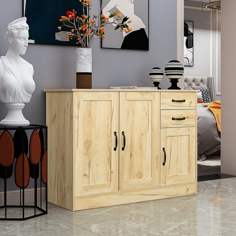 43 inch Wood Sideboard with 2 Drawers