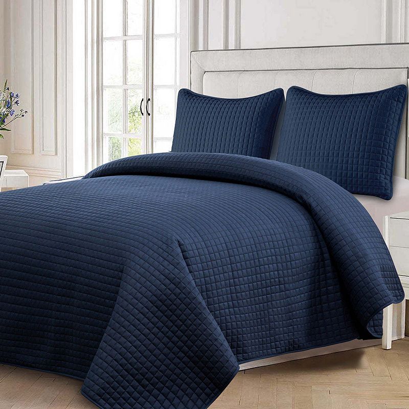 Oversized Reversible Quilted Bedspread Set