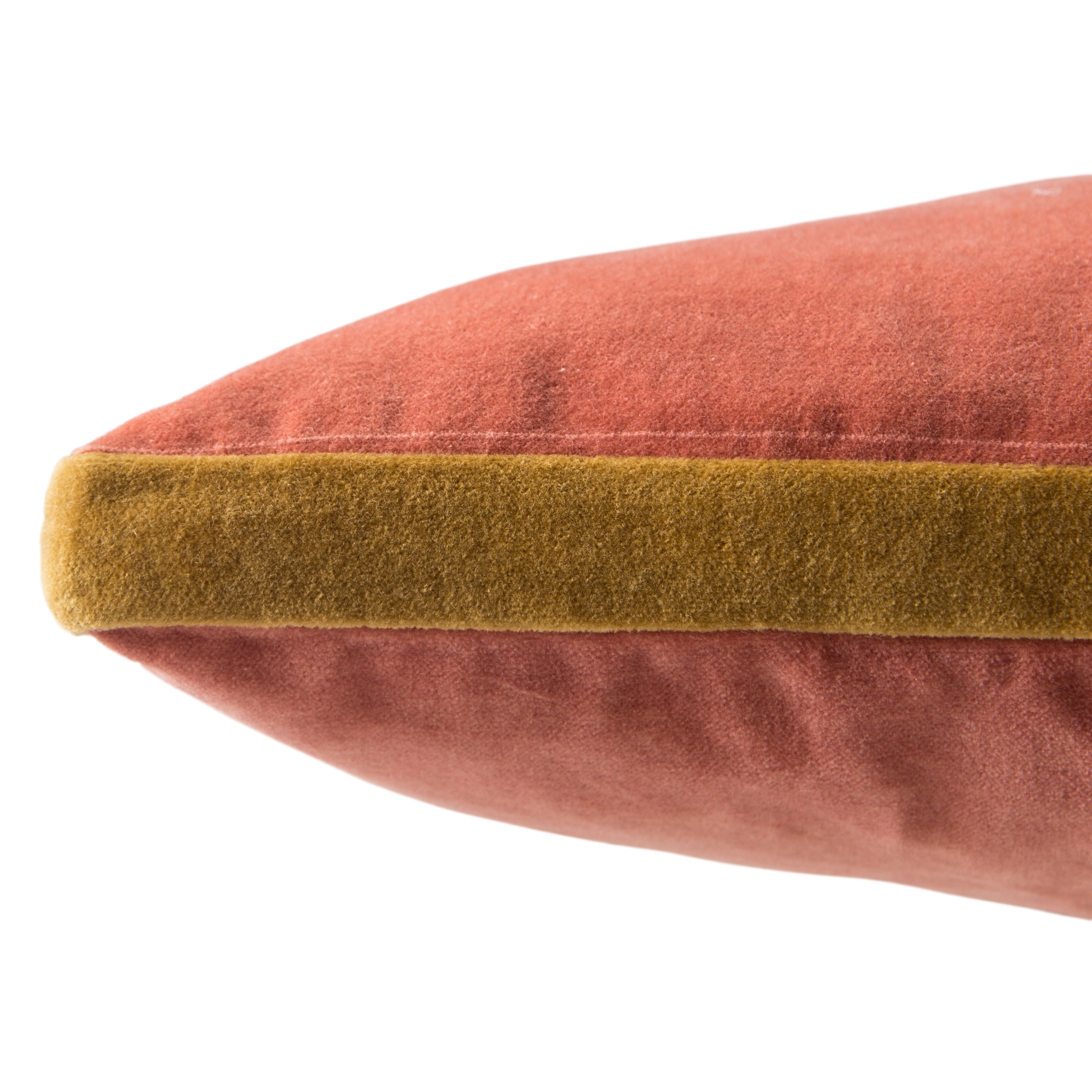 Bryn Solid Pink & Gold Pillow