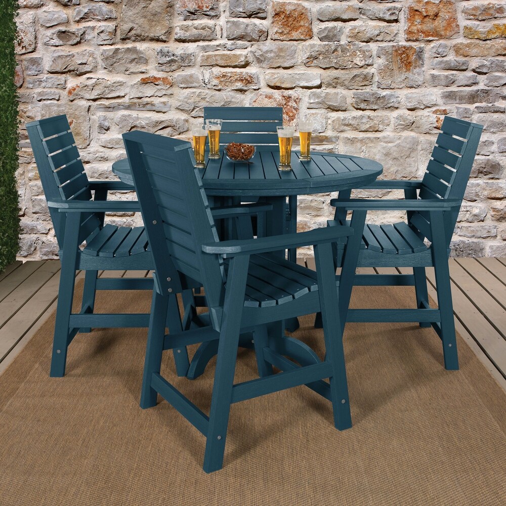 Weatherly 5 piece Outdoor Dining Set   48\